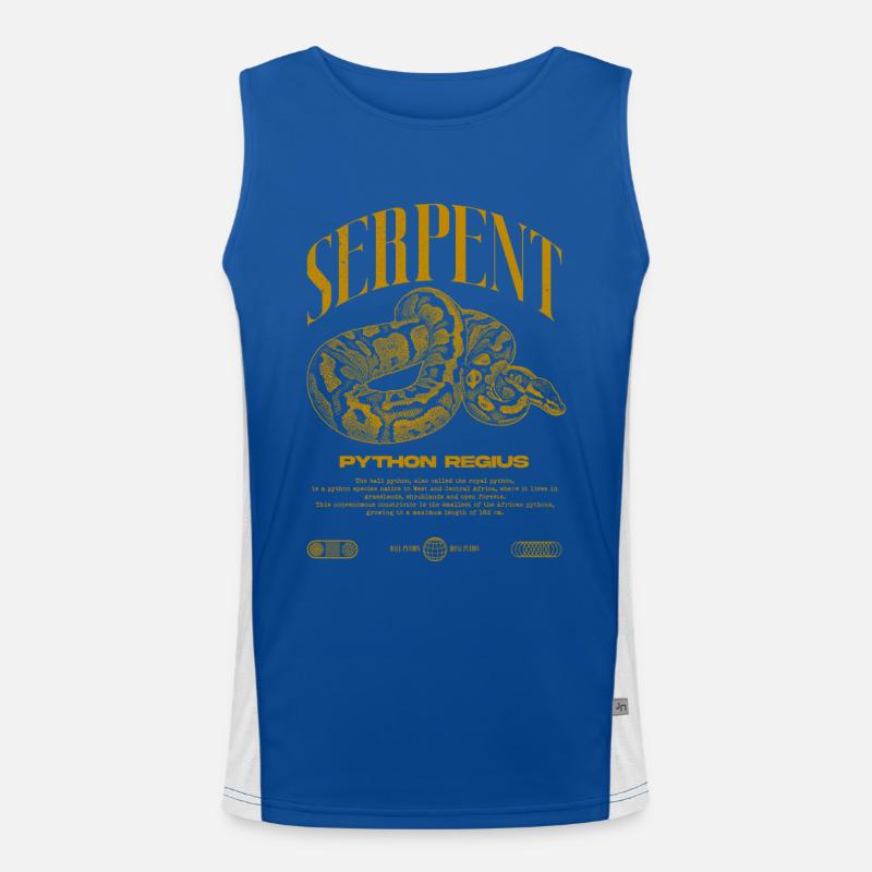 Ball Python Modern Reptile Keeper Streetwear Funktionelles Kontrast-Tank Top für Männer 