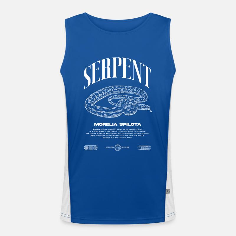 Carpet Python Modern Reptile Keeper Streetwear Men's Functional Contrast Tank Top 