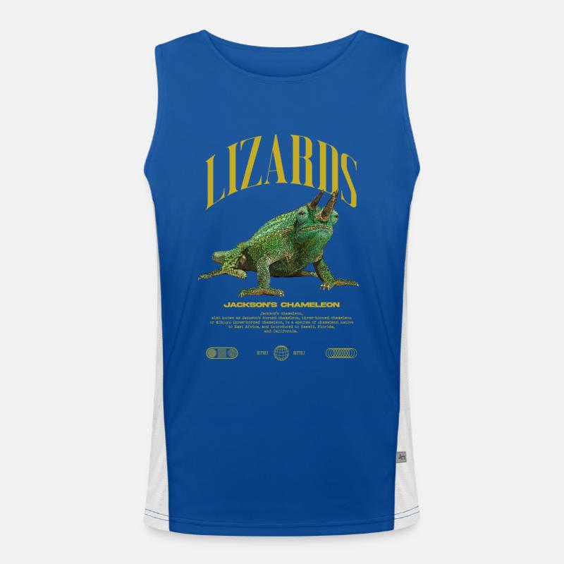 Jackson's Chameleon Streetwear Lizard Keeper Men's Functional Contrast Tank Top 