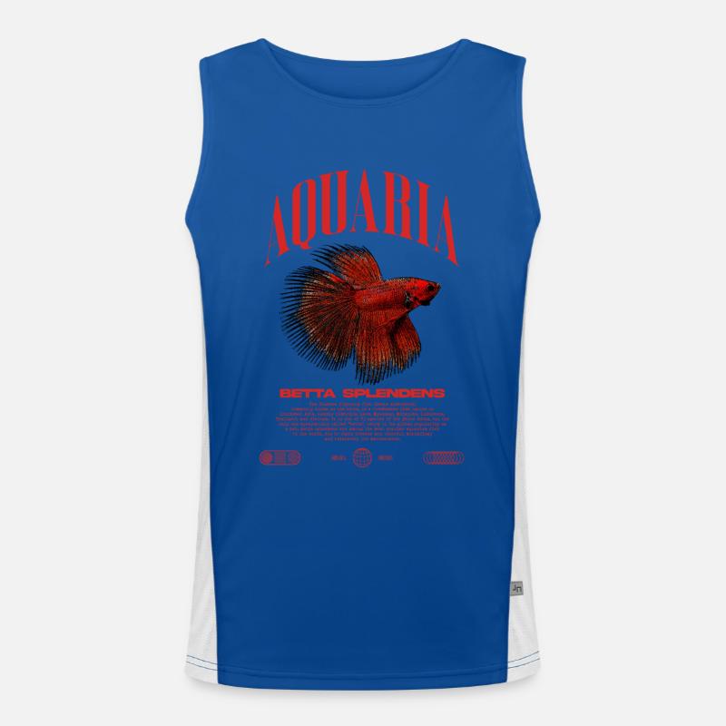 Betta Fish Keeper Modern Streetwear Men's Functional Contrast Tank Top 