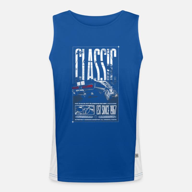 Ich bin nicht alt, ich bin ein Oldtimer, Oldtimer Jahrgang 1967 Funktionelles Kontrast-Tank Top für Männer 