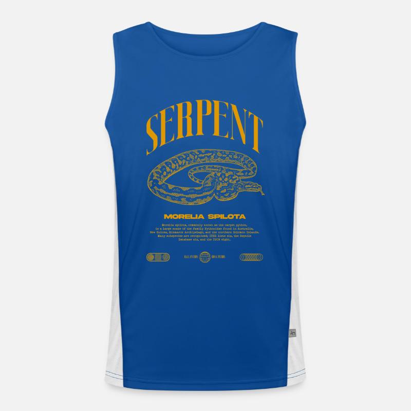 Carpet Python Modern Reptile Keeper Streetwear Men's Functional Contrast Tank Top 