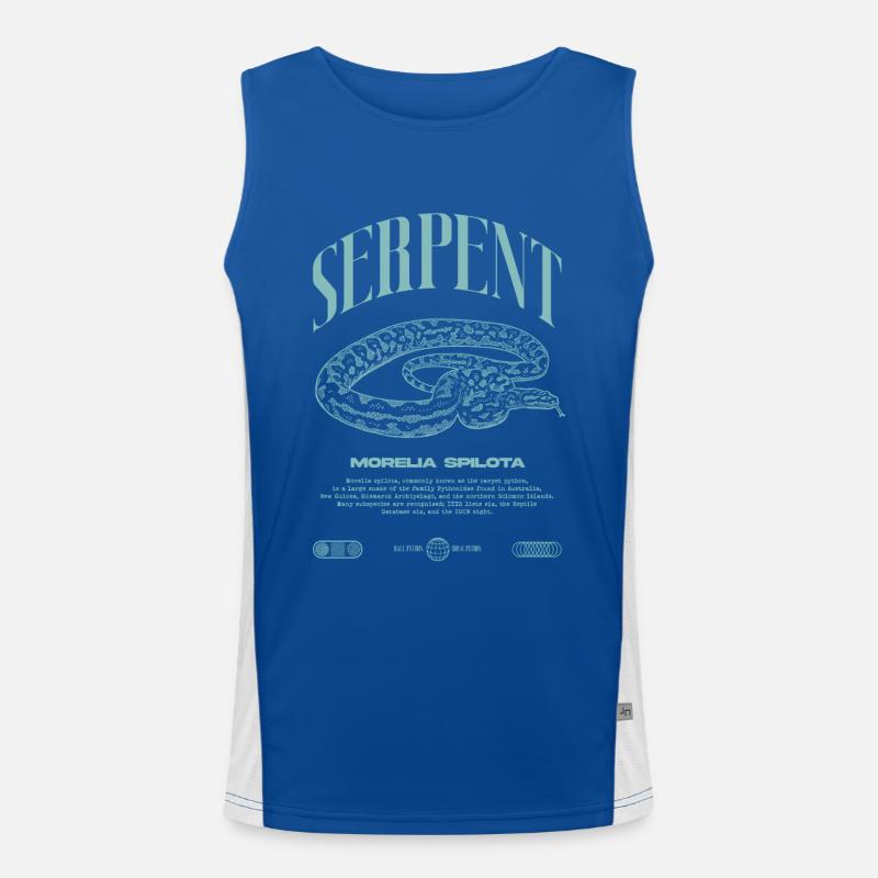 Tapis Python Moderne Reptile Keeper Streetwear Débardeur respirant contrasté Homme 