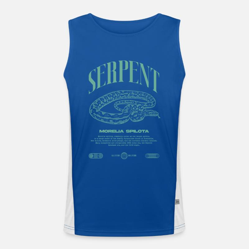 Carpet Python Modern Reptile Keeper Streetwear Men's Functional Contrast Tank Top 