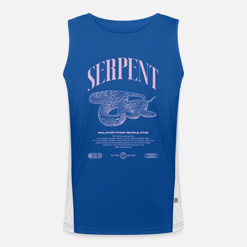 Gardien de reptiles python réticulé Streetwear Débardeur respirant contrasté Homme 