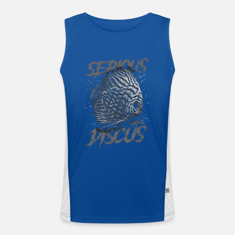 Ernsthaft über Diskusfischhalter Aquarianer Funktionelles Kontrast-Tank Top für Männer 