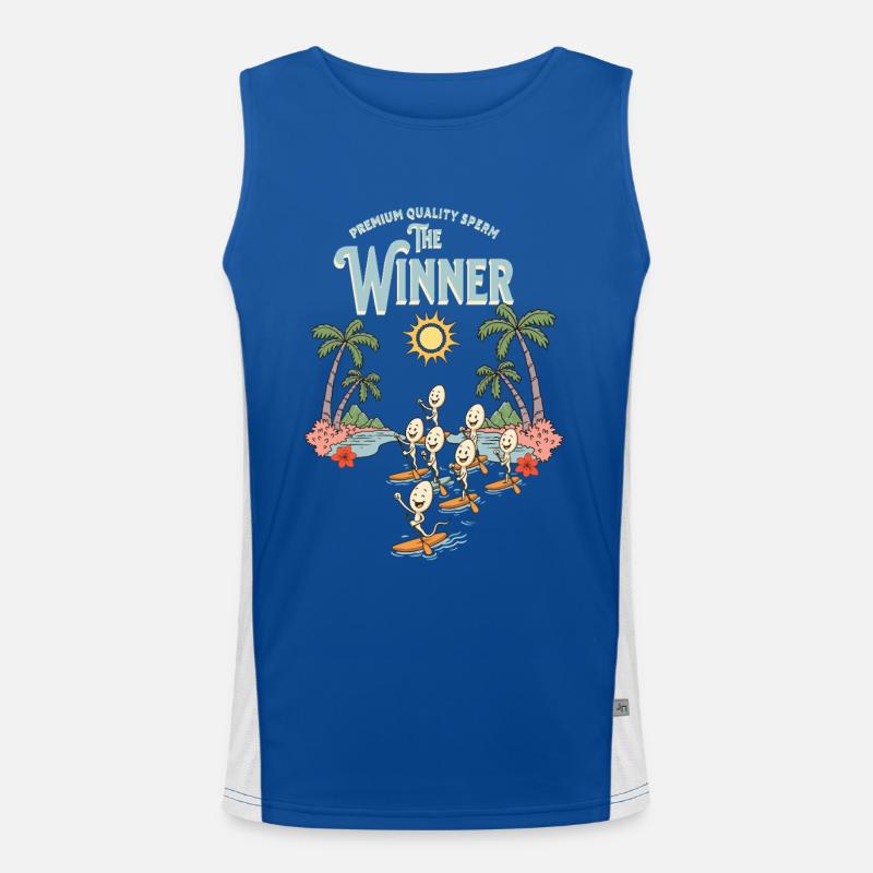 Gewinner Funktionelles Kontrast-Tank Top für Männer 