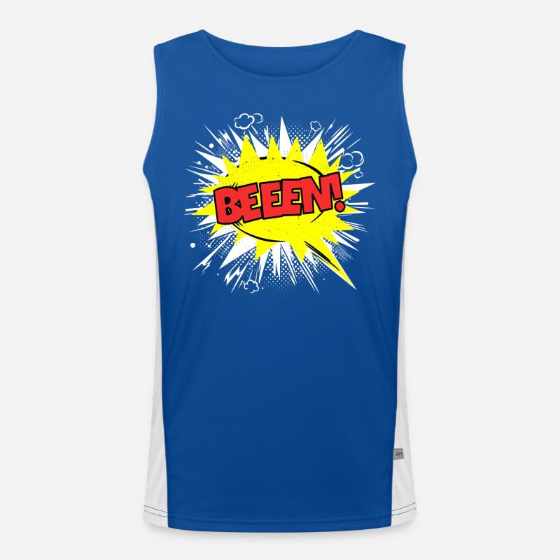 Ben Name Lustige Sprechblase Beeen! Funktionelles Kontrast-Tank Top für Männer 