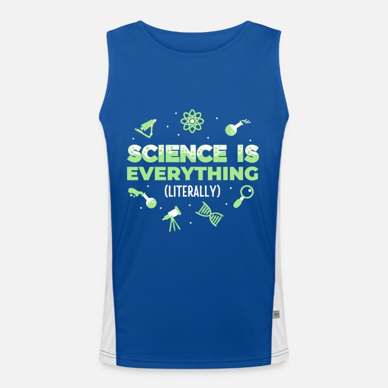 Science is Everything (Literally) Men's Functional Contrast Tank Top 