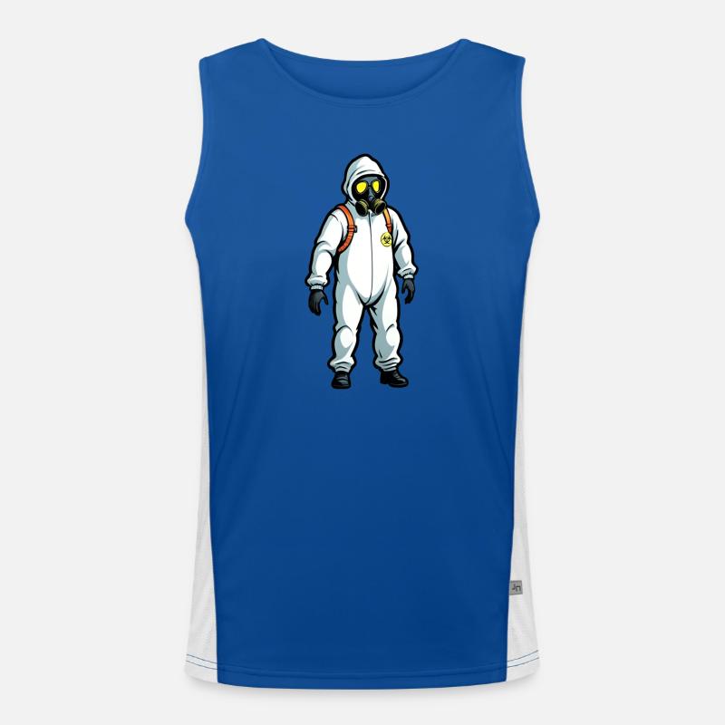Gefahrgutanzug Biohazard Man Funktionelles Kontrast-Tank Top für Männer 