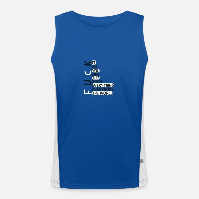 Fuck List Men's Functional Contrast Tank Top 