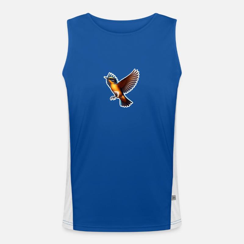 Hübscher Eisvogel Funktionelles Kontrast-Tank Top für Männer 