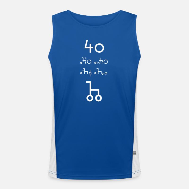 40Rollator Funktionelles Kontrast-Tank Top für Männer 