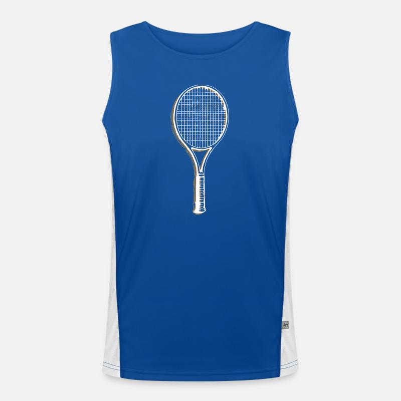 Tennis Schläger Racket Klassisch Funktionelles Kontrast-Tank Top für Männer 