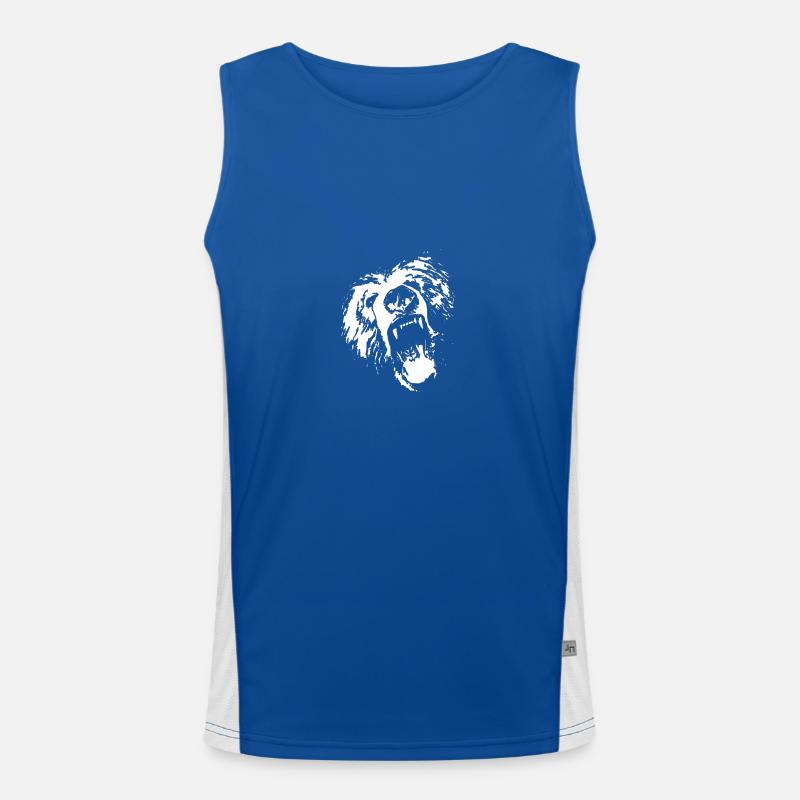 roaring bear Men's Functional Contrast Tank Top 
