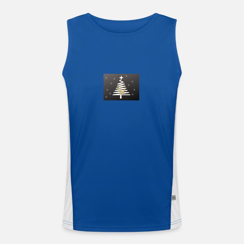Tannenbaum Funktionelles Kontrast-Tank Top für Männer 