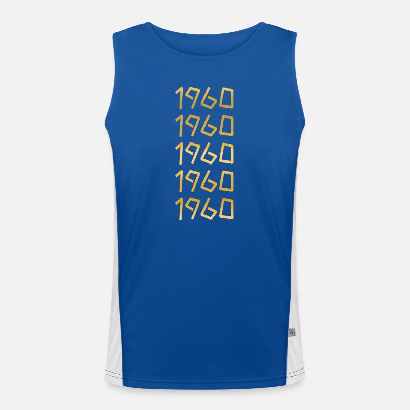 1960 Funktionelles Kontrast-Tank Top für Männer 
