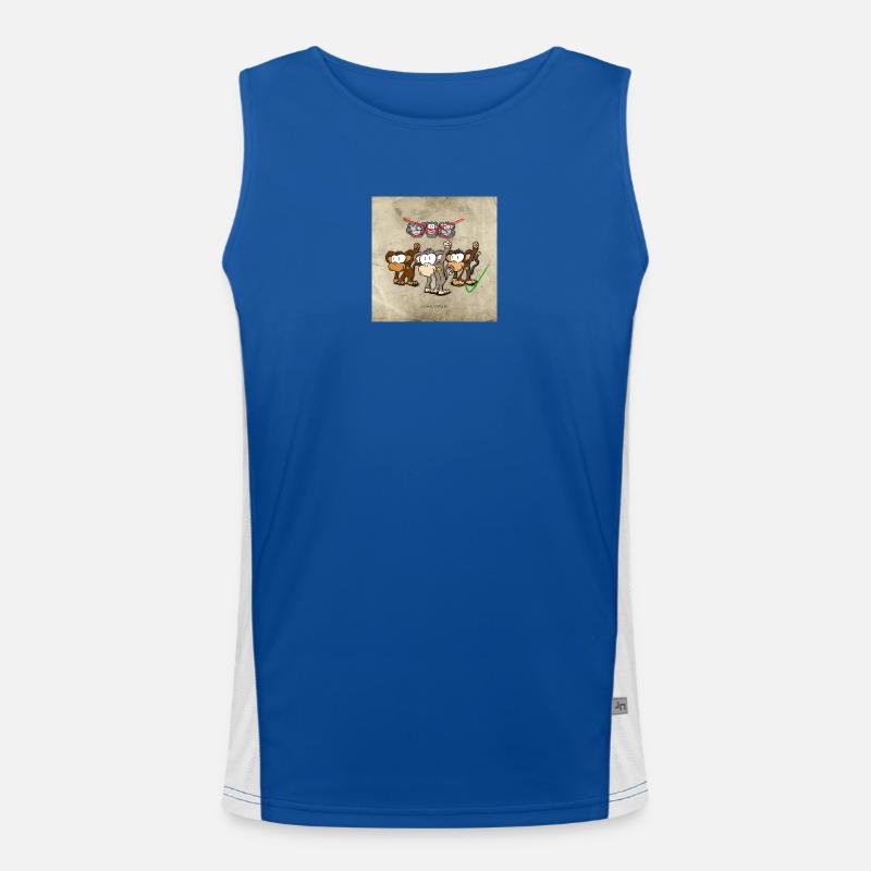 Protestäffchen Funktionelles Kontrast-Tank Top für Männer 