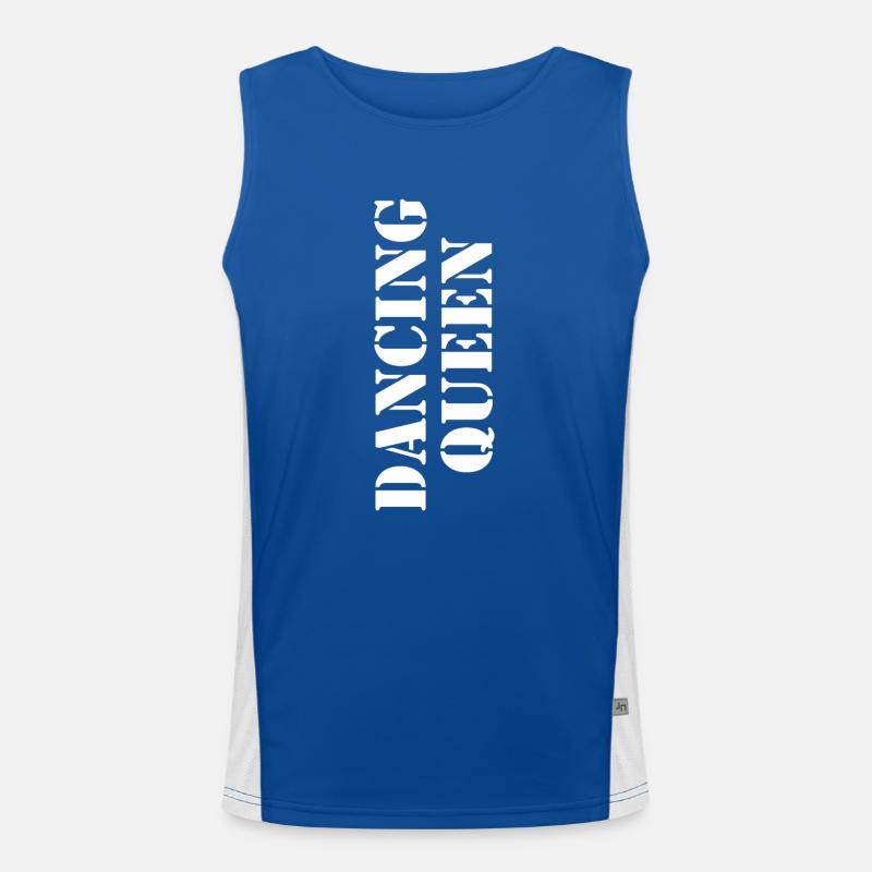 Dancing Dance Music Funktionelles Kontrast-Tank Top für Männer 