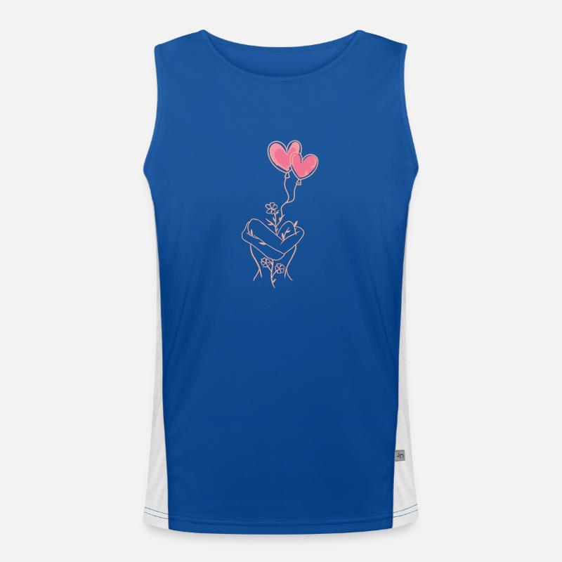 Inner peace Men's Functional Contrast Tank Top 