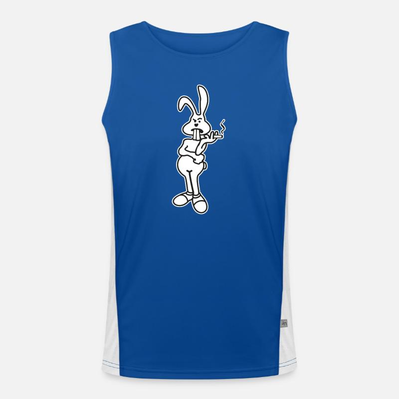 Osterhase verweigert Eier - Eier-Knappheit? Funktionelles Kontrast-Tank Top für Männer 