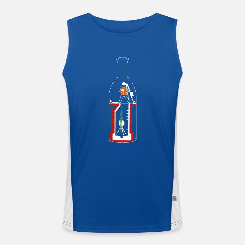 Vermesser Scan Funktionelles Kontrast-Tank Top für Männer 