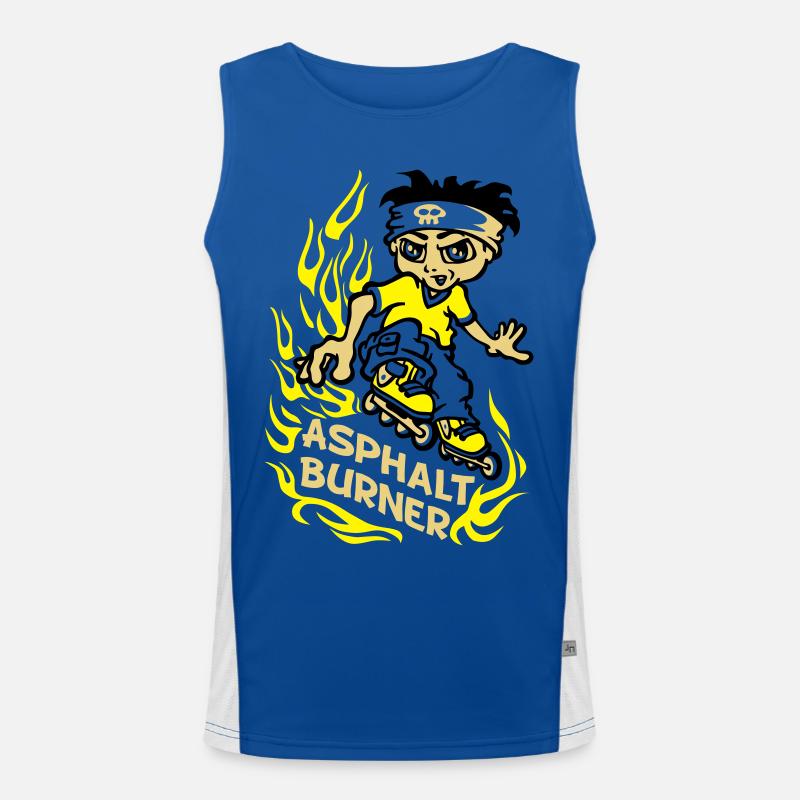 Asphalt burner flex Men's Functional Contrast Tank Top 