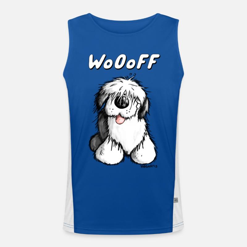 Woooff Bobtail Funktionelles Kontrast-Tank Top für Männer 