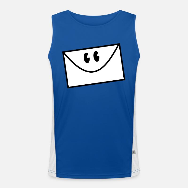 envelope Funktionelles Kontrast-Tank Top für Männer 