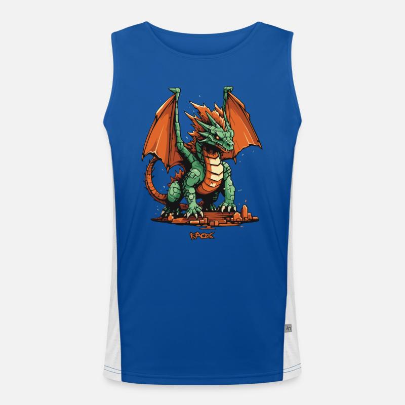 Drago giocattolo Canotta sportiva da uomo in contrasto cromatico 