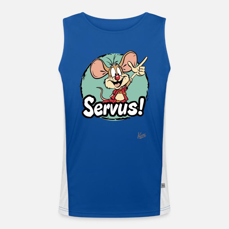 Rongeur mangouste : Servus ! Débardeur respirant contrasté Homme 