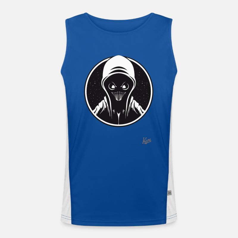 Fieser Weltraum Alien Funktionelles Kontrast-Tank Top für Männer 