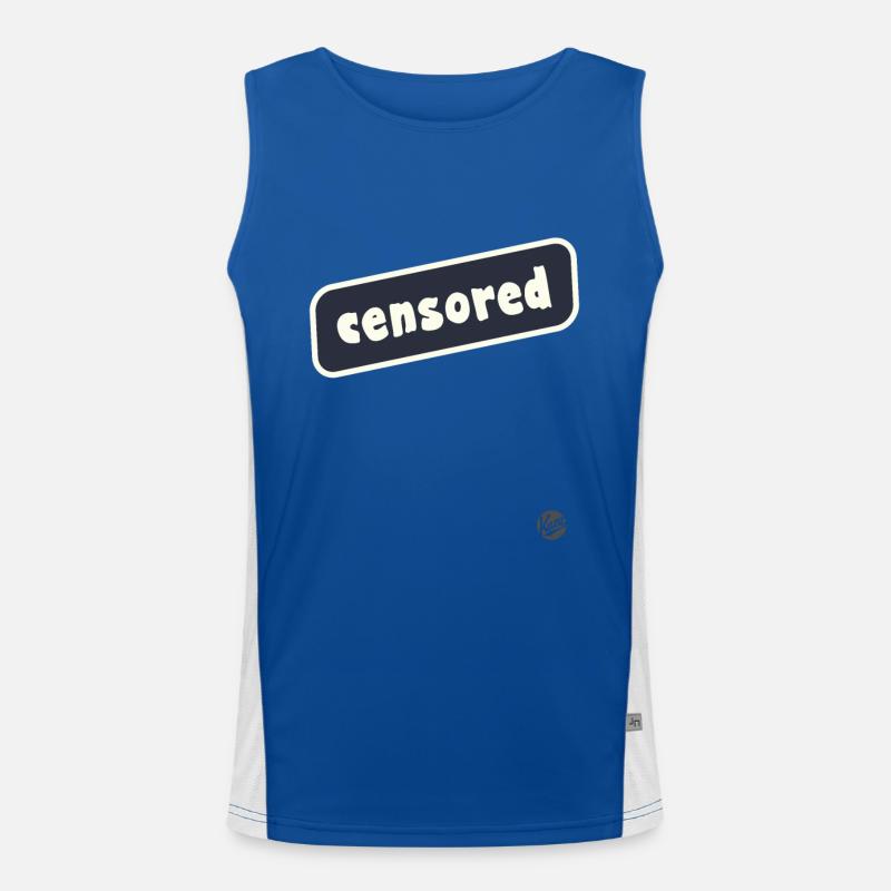 Censuré Débardeur respirant contrasté Homme 