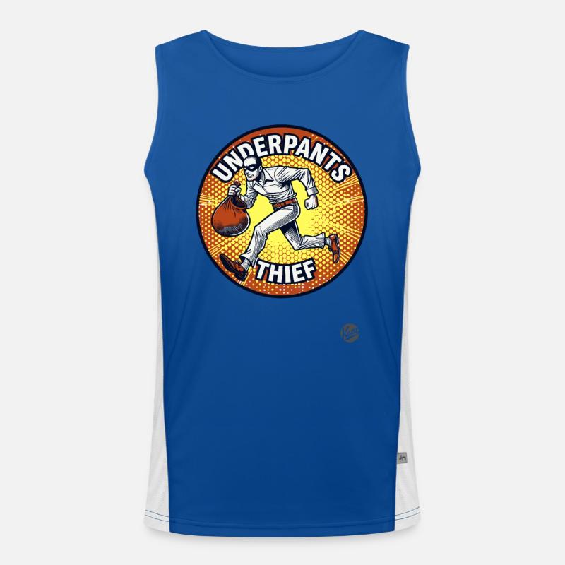 Underpants theft from the thief Men's Functional Contrast Tank Top 