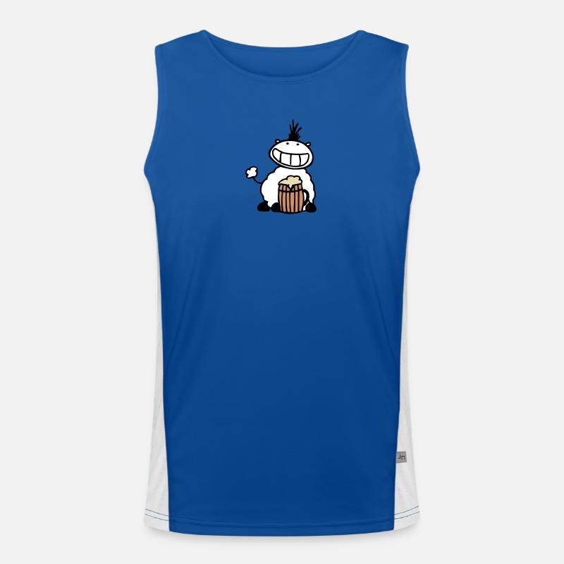 Bierschaf Funktionelles Kontrast-Tank Top für Männer 