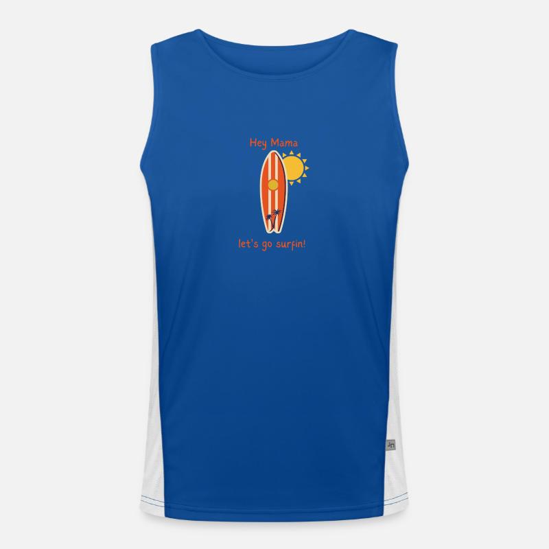 Go Surfin Funktionelles Kontrast-Tank Top für Männer 