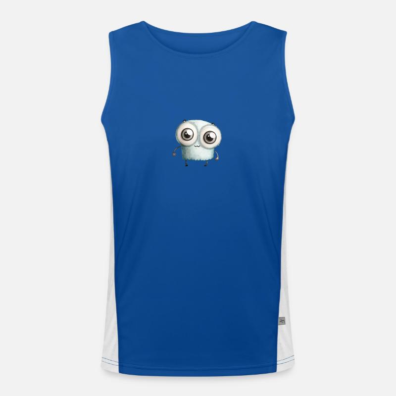Putziges Monster Aquarell Funktionelles Kontrast-Tank Top für Männer 