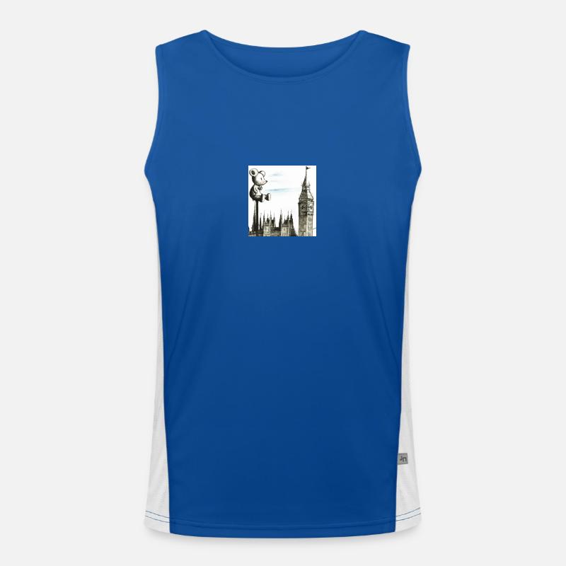 Big Ben's Zeitwächter Maus Funktionelles Kontrast-Tank Top für Männer 