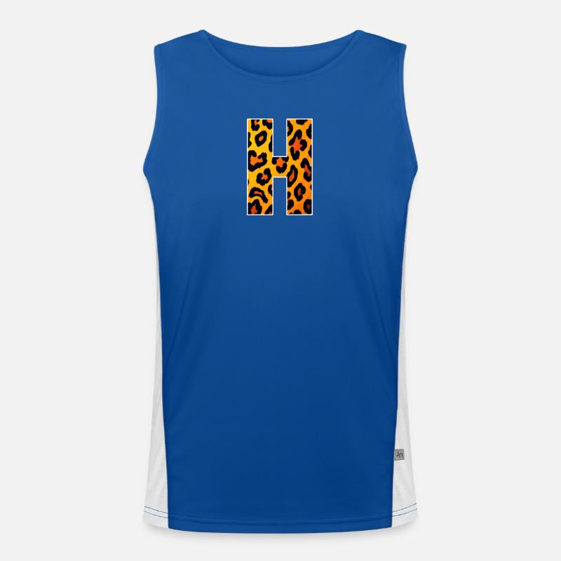 Leopard Print HForm Men's Functional Contrast Tank Top 
