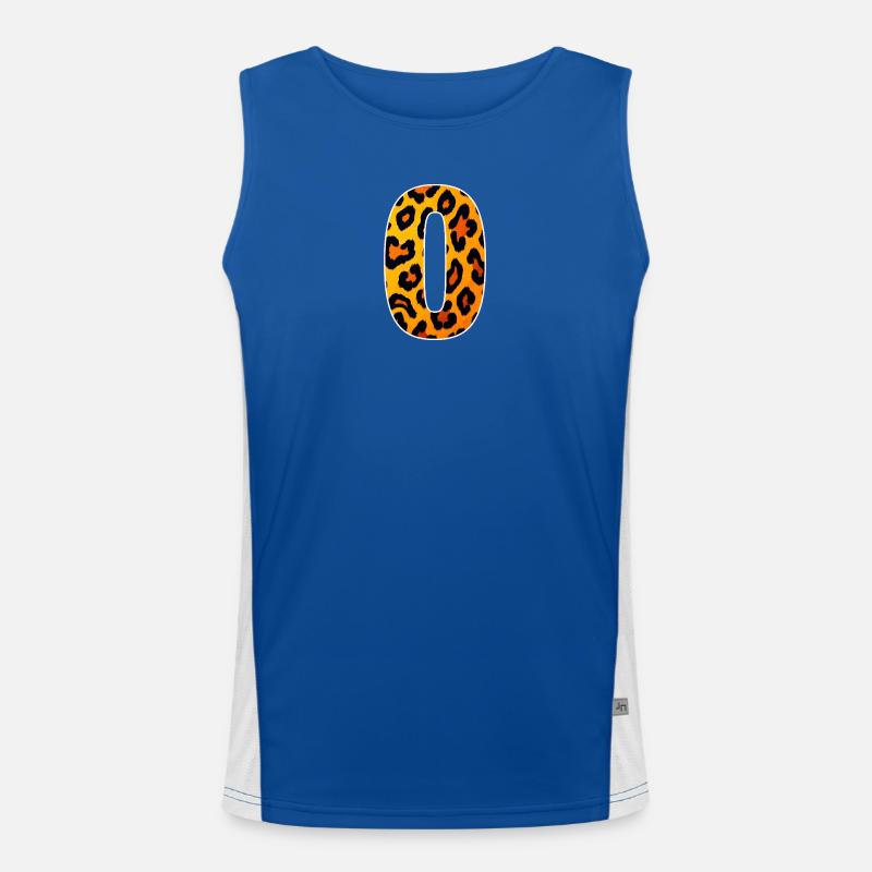 Leopard_Buchstabenmuster_-_O Funktionelles Kontrast-Tank Top für Männer 