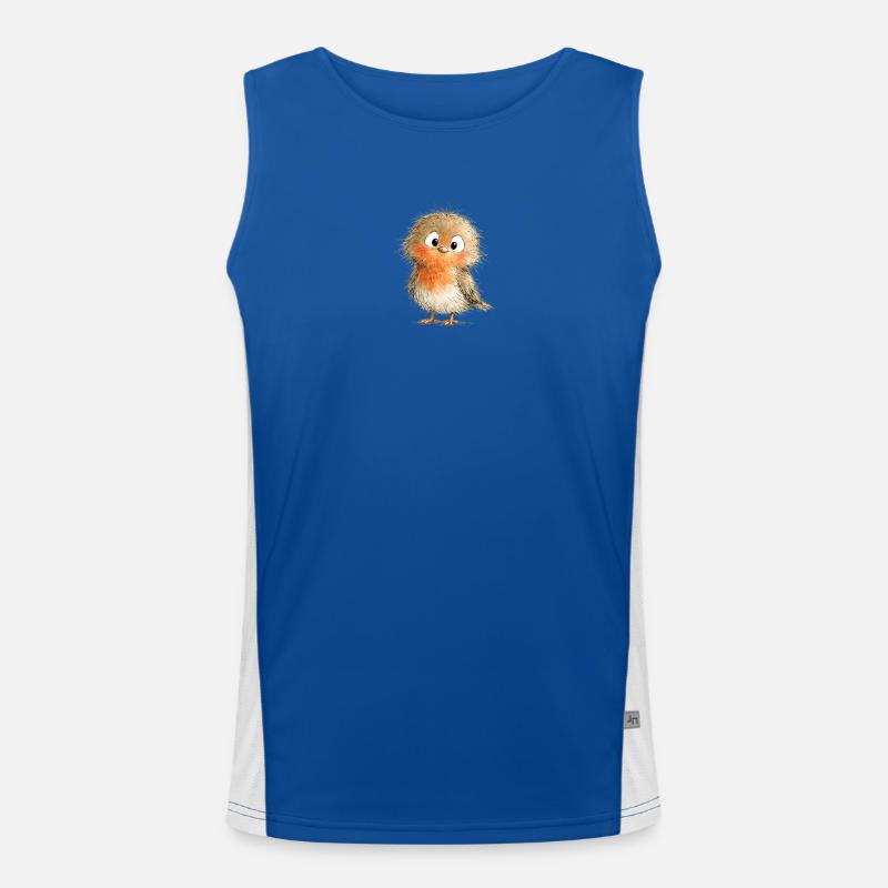 Cute Robin. Men's Functional Contrast Tank Top 