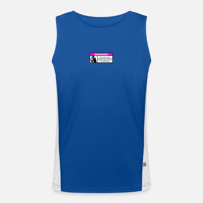 Warnung Funktionelles Kontrast-Tank Top für Männer 