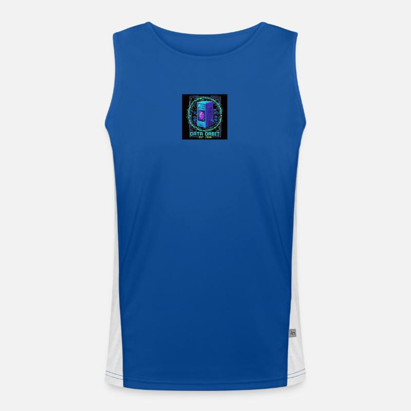 Daten Orbit Neon Computer Funktionelles Kontrast-Tank Top für Männer 