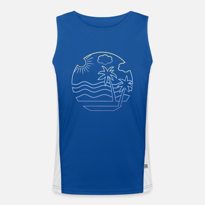Plage Débardeur respirant contrasté Homme 