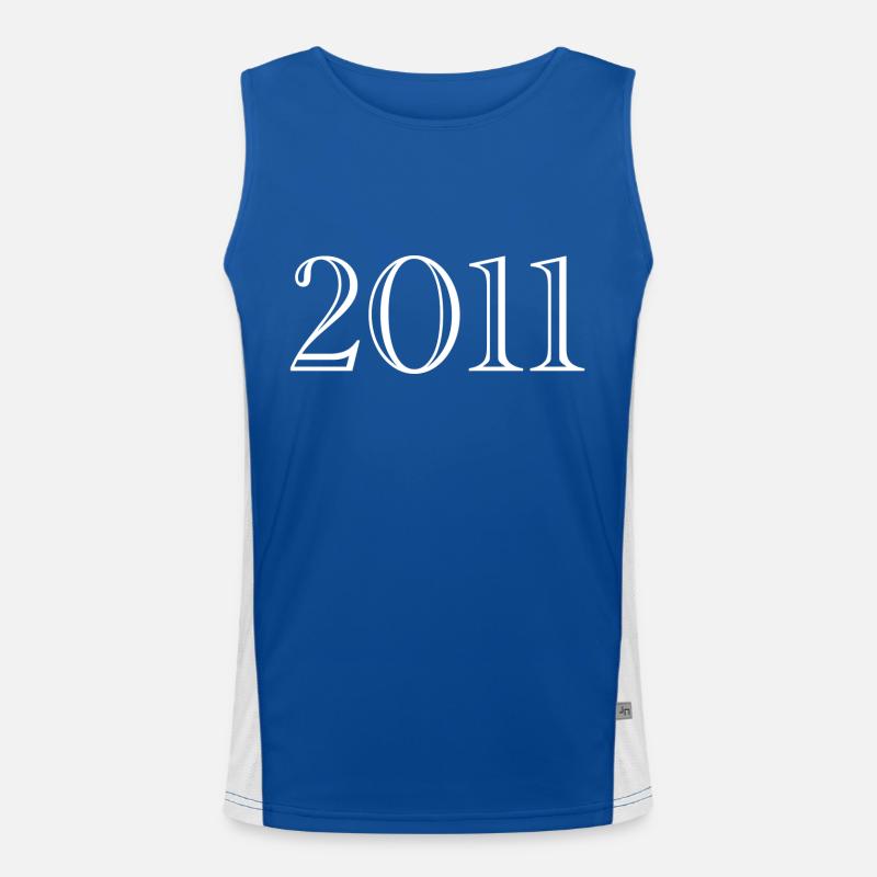 2011 - gift born in 2011 Men's Functional Contrast Tank Top 