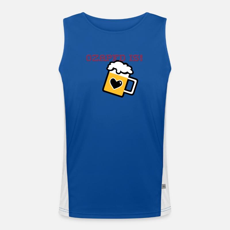 Mass Bier Funktionelles Kontrast-Tank Top für Männer 