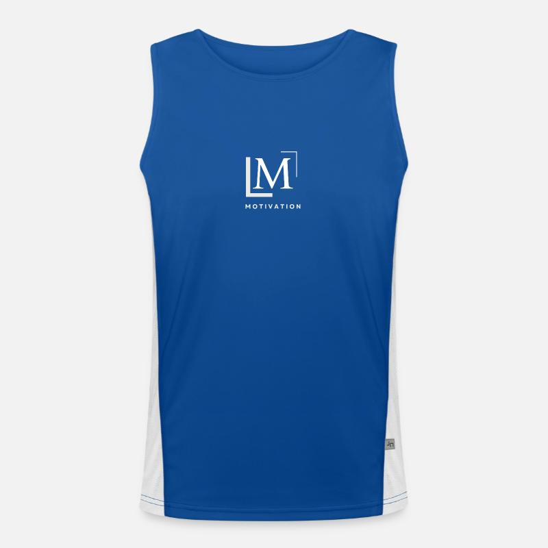 Motivation Design Funktionelles Kontrast-Tank Top für Männer 