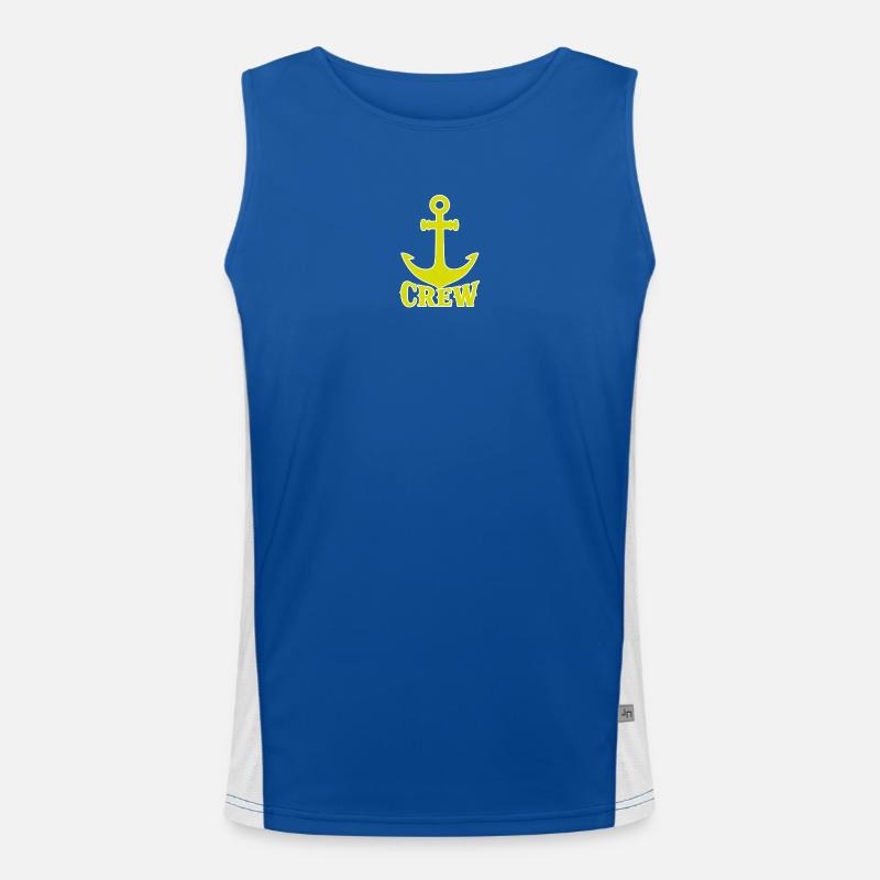 Anker Crew Logo Funktionelles Kontrast-Tank Top für Männer 