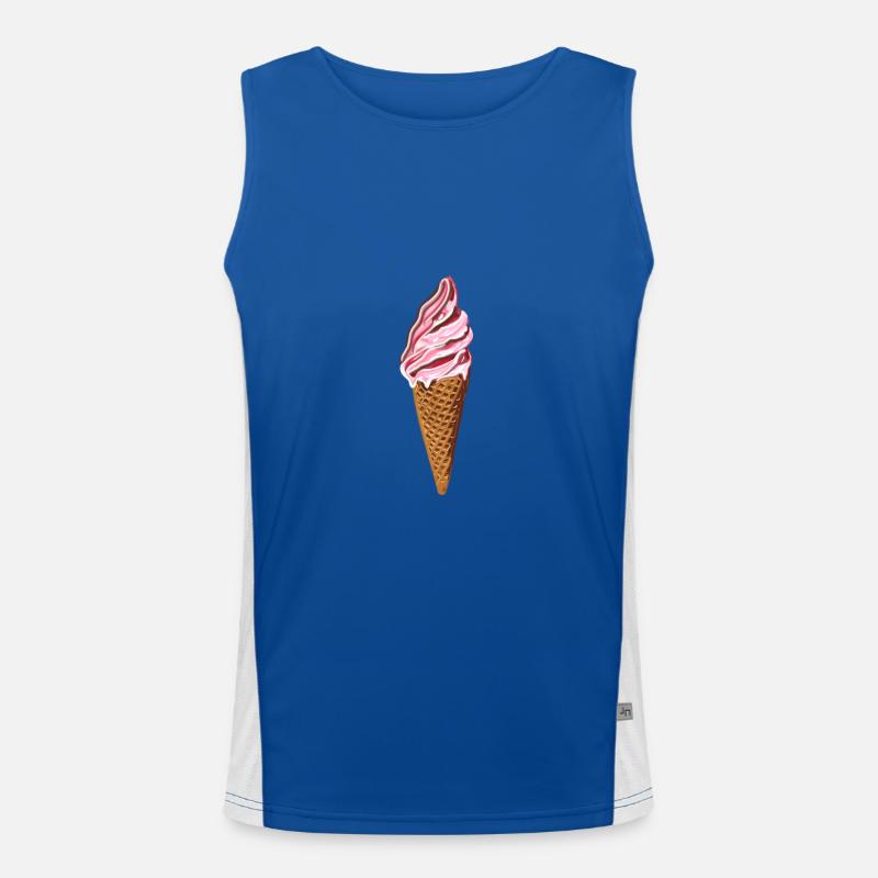 Cornet de glace Débardeur respirant contrasté Homme 