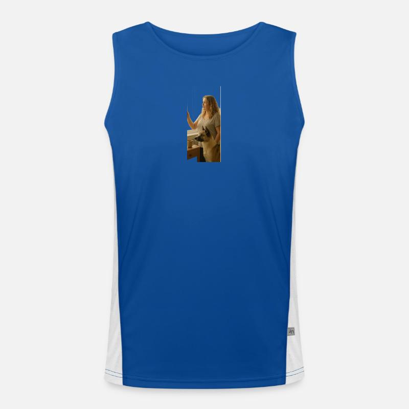 im Morgenlicht Funktionelles Kontrast-Tank Top für Männer 